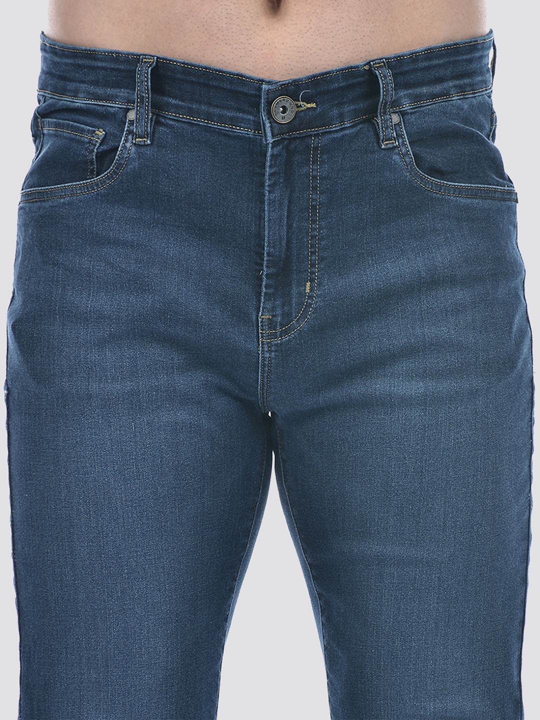 Numero Uno Men Solid Blue Jeans